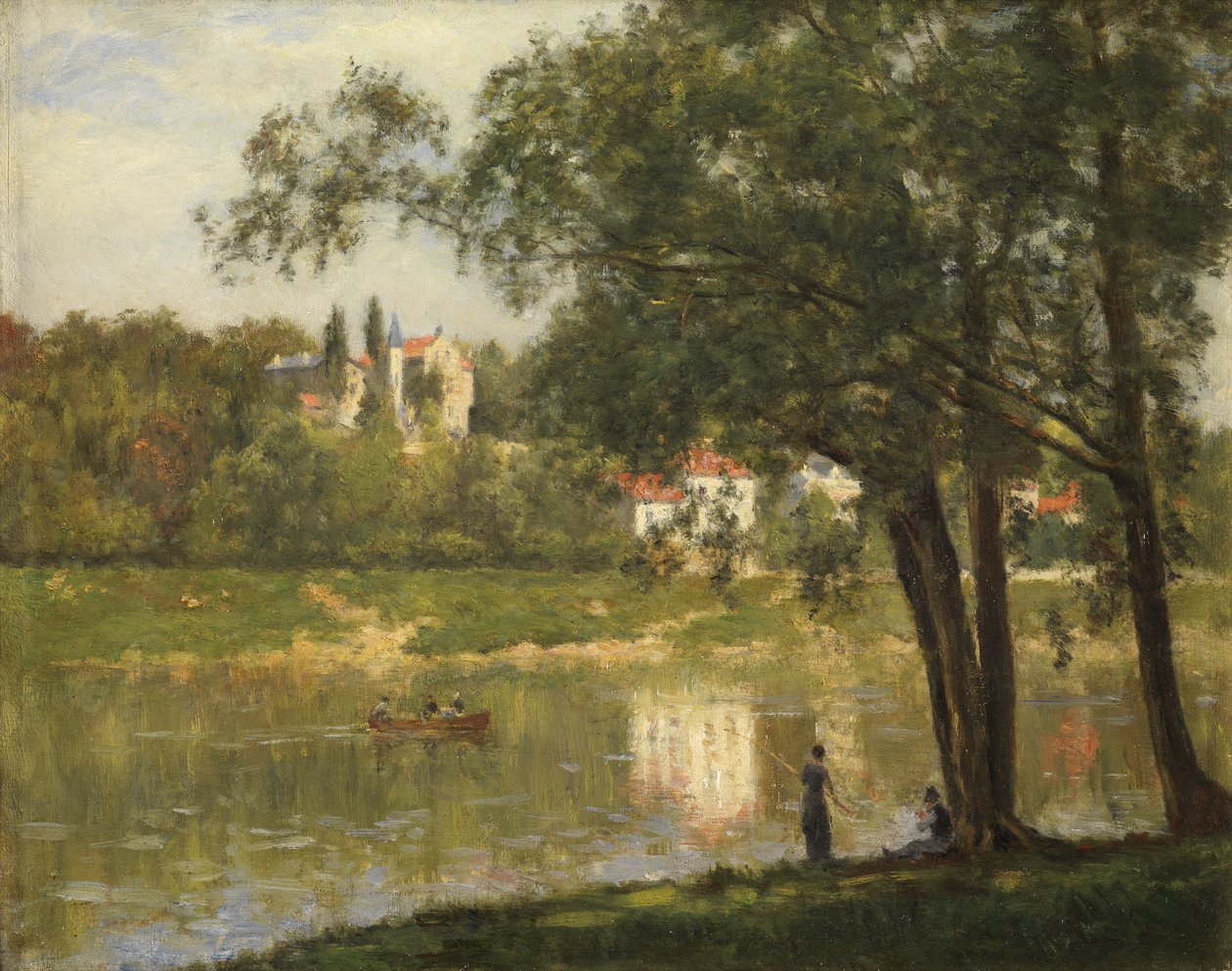Wyspa Grande Jatte, ok. 1877-82 autorstwa Stanislas Victor Edouard Lepine