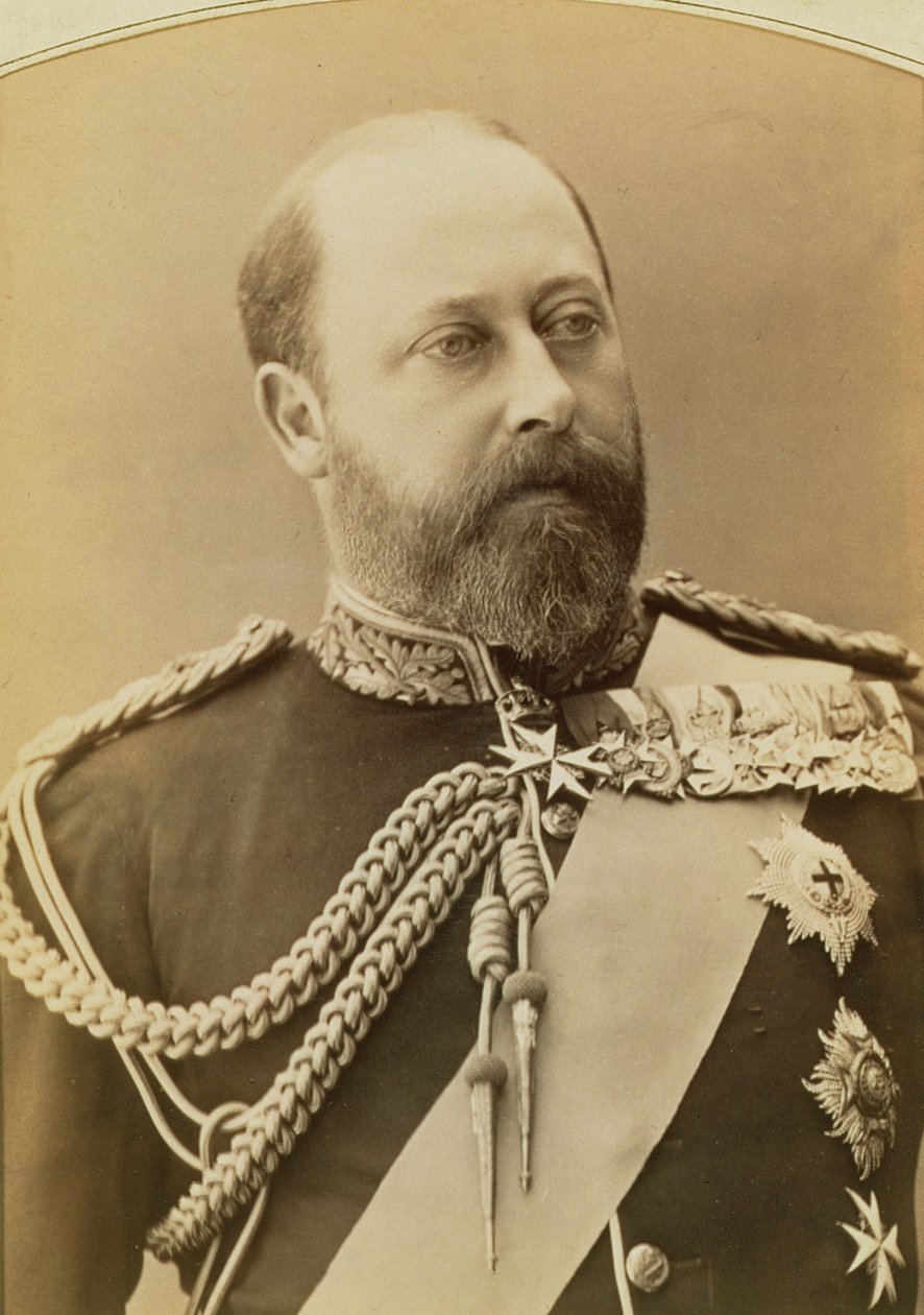 Król Edward VII jako książę Walii (1841-1910), fotografia portretowa autorstwa Stanislaus Walery