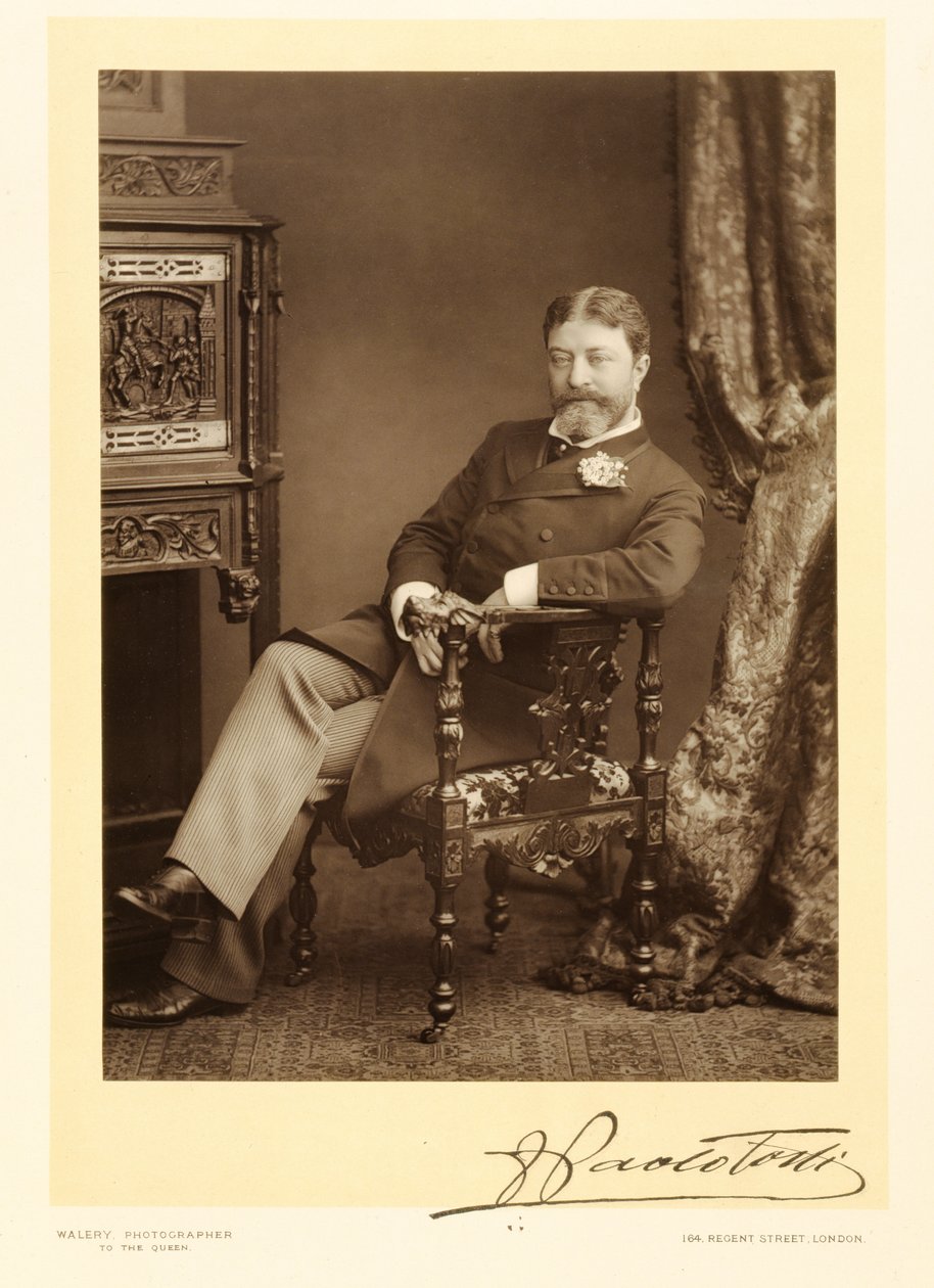 Sir Francesco Paolo Tosti (1847-1916), kompozytor pieśni, fotografia portretowa autorstwa Stanislaus Walery