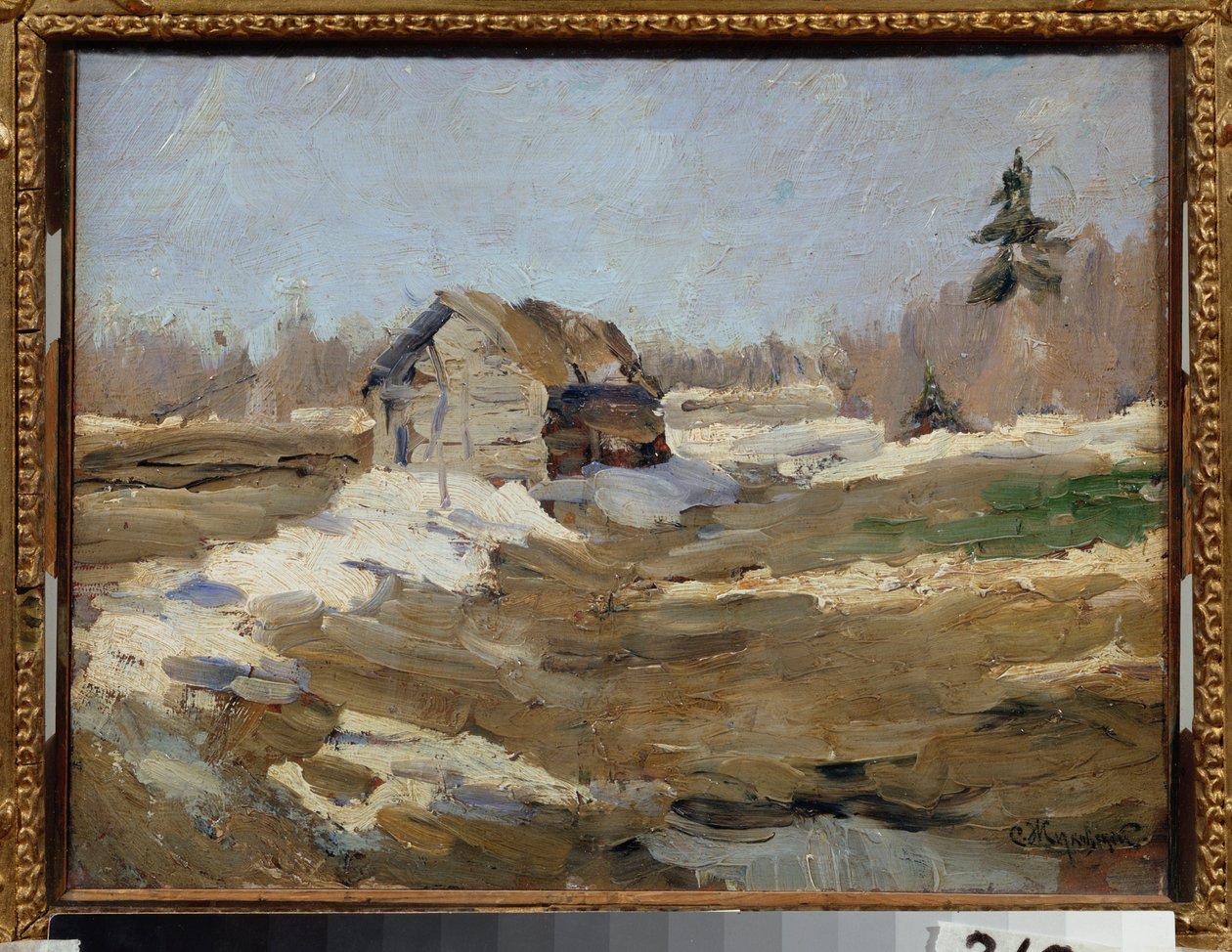 Wiosna (Wiosna) - Obraz Stanisława Julianowicza Żukowskiego (Żukowski) (1873-1944), olej na płótnie autorstwa Stanislav Joulianovitch Joukovski