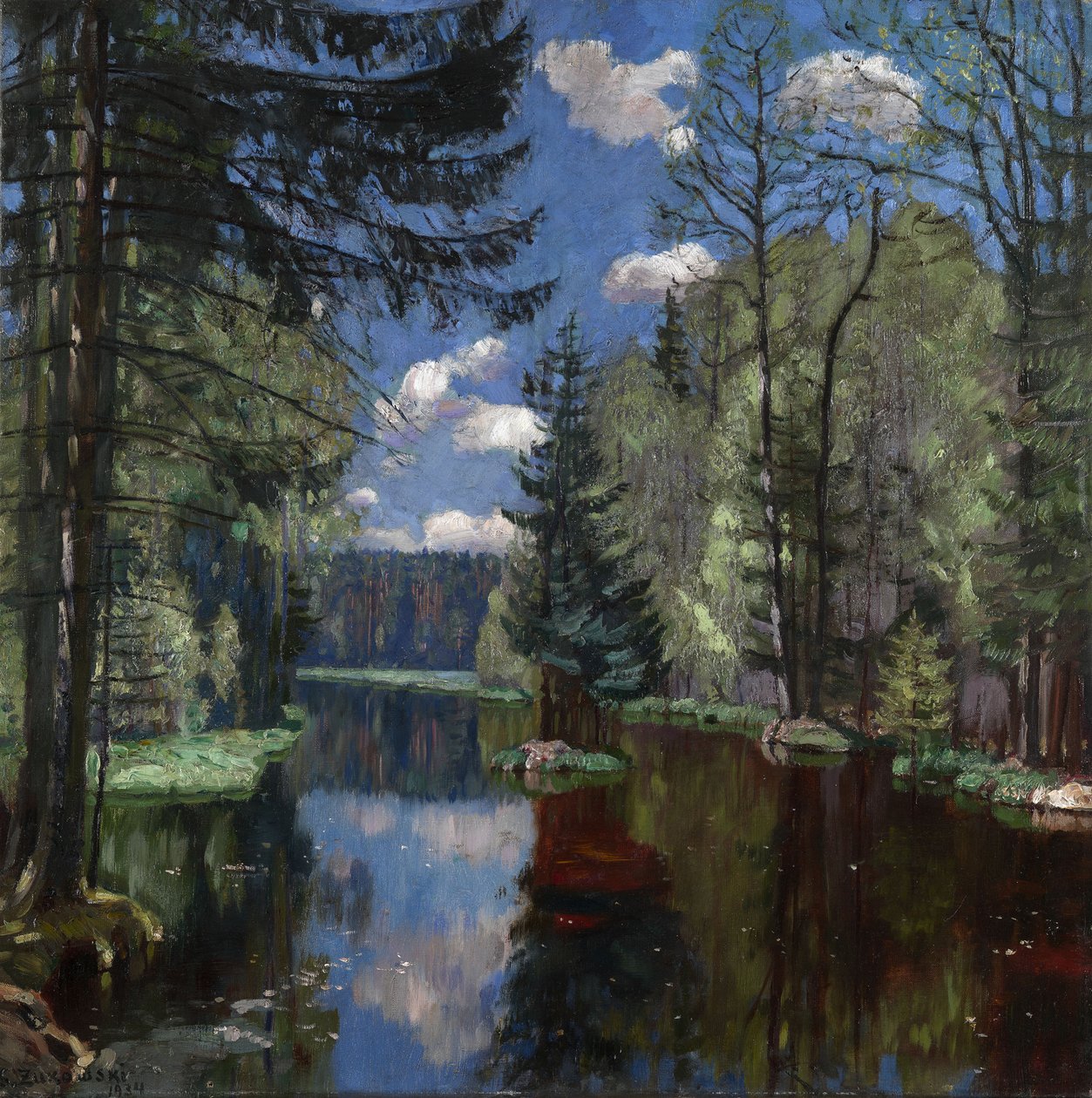 Jezioro Leśne, 1934 autorstwa Stanislav Julianovic Zukovskij