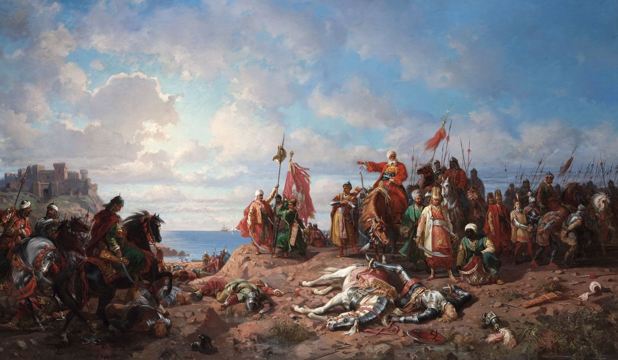 Śmierć króla Władysława III pod Warną, 1865-1875 autorstwa Stanislav Khlebovsky