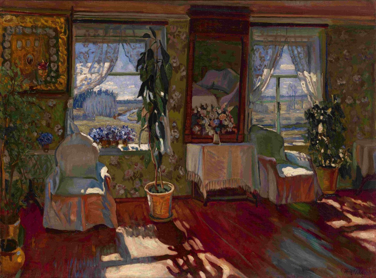 Wnętrze, 1917 autorstwa Stanislav Yulianovich Zhukovsky