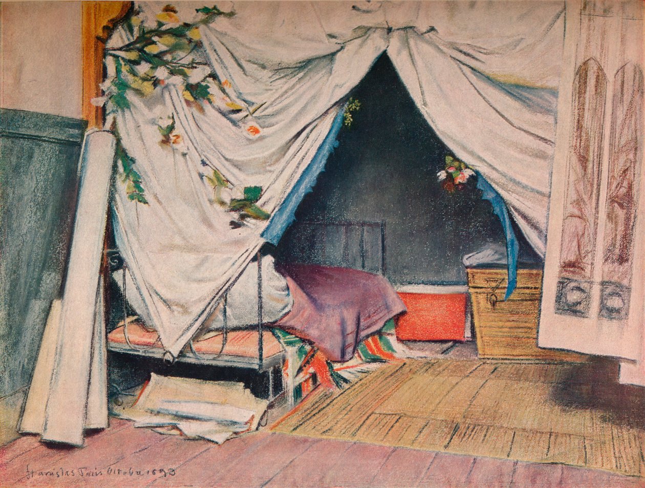 Pracownia Artystów w Paryżu, 1893 autorstwa Stanislaw Wyspianski