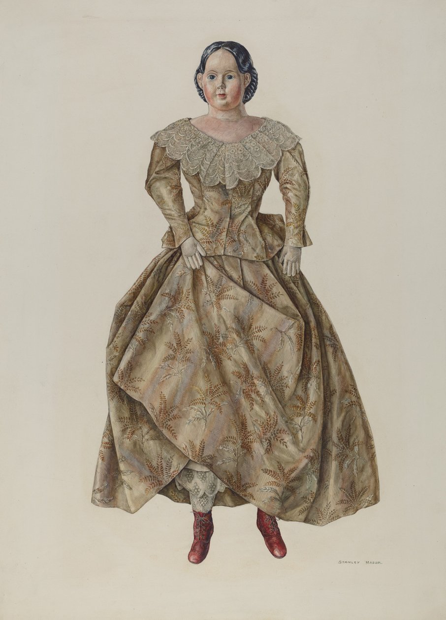 Opatentowana głowa lalki Greiner, ca. 1940. autorstwa Stanley Mazur