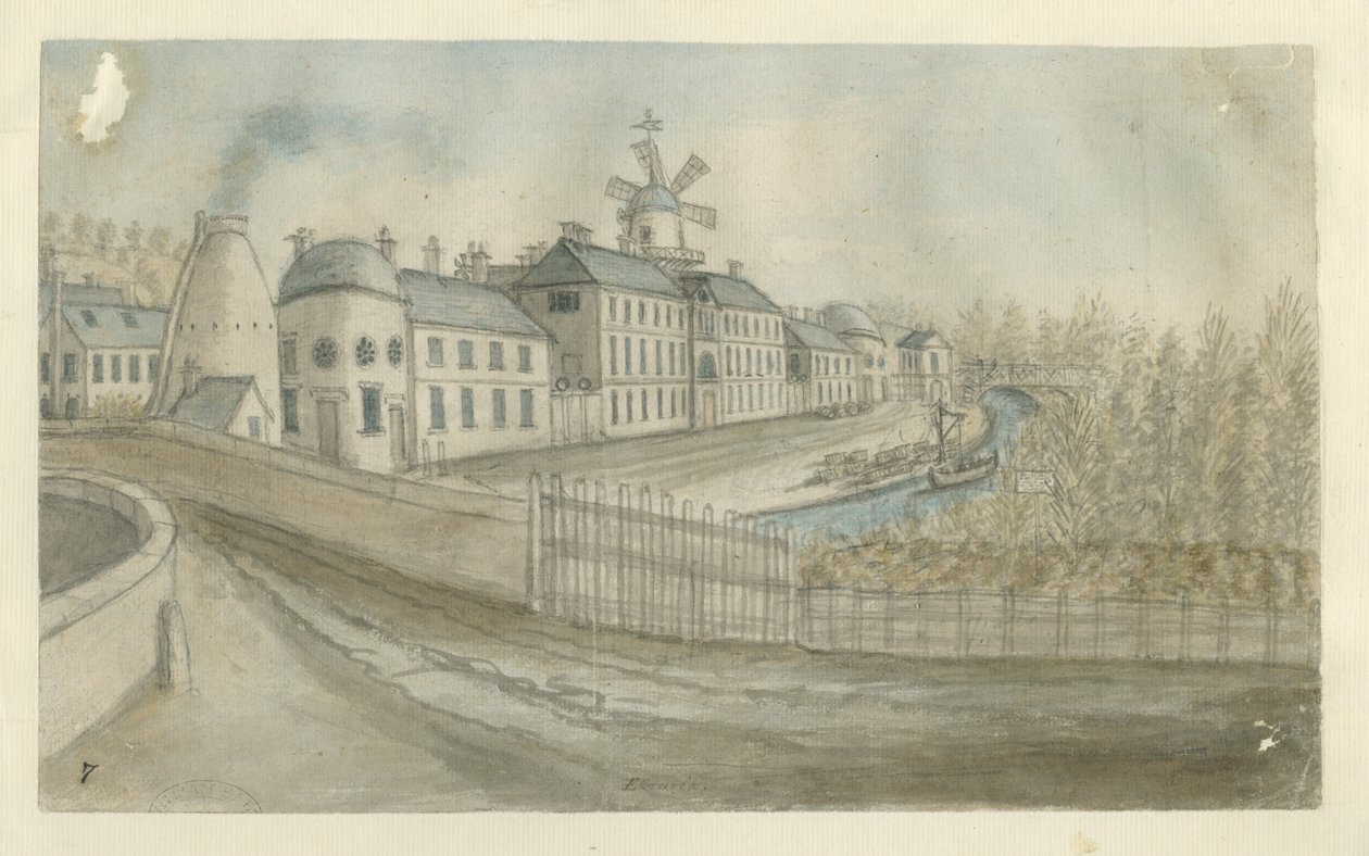 Etruria - Fabryka: malowanie akwarelą, bd [1762-1802] autorstwa Stebbing Shaw