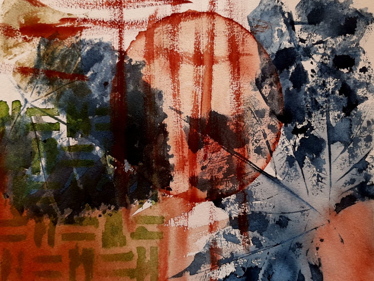 Eksperyment z liśćmi - nr 3 autorstwa Steegs Art Karin