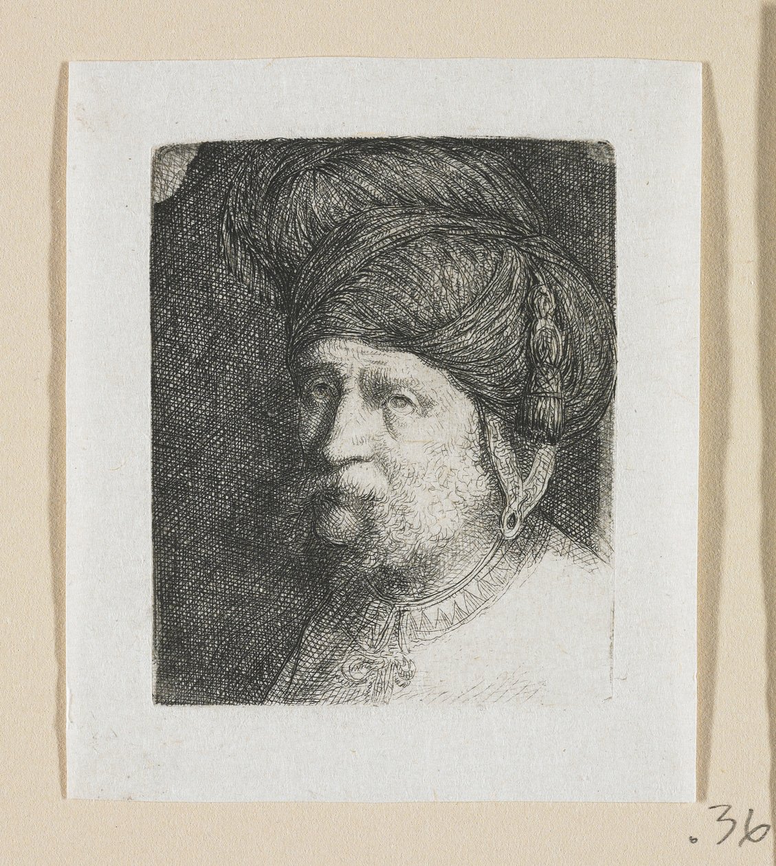 Głowa mężczyzny z turbanem autorstwa Stefan Juliusz Norblin de la Gourdaine