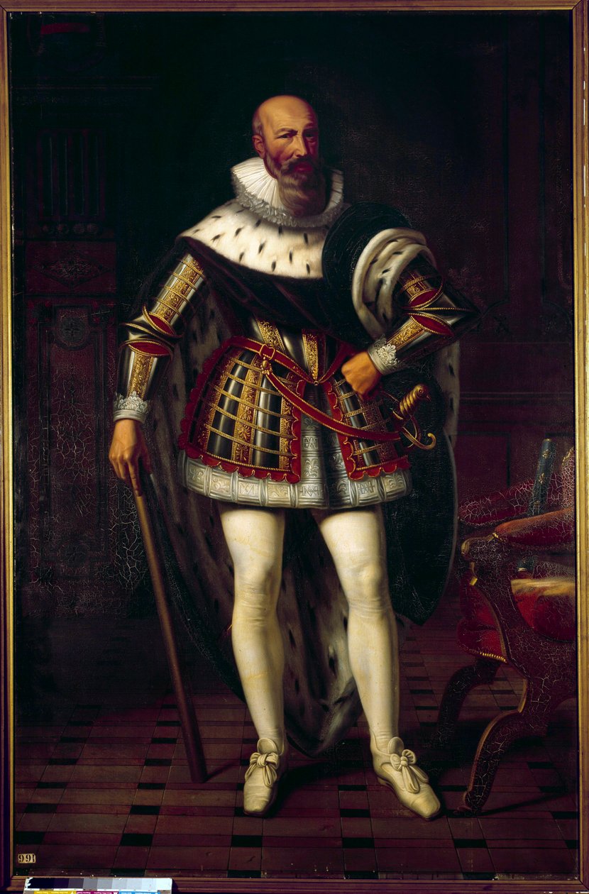 Pełny portret Maksymiliana de Bethune, markiza de Rosny, księcia Sully (1559-1641) Obraz Sebastiena Louisa Norblina de la Gourdaine (1796-1884) autorstwa Stefan Juliusz Norblin de la Gourdaine