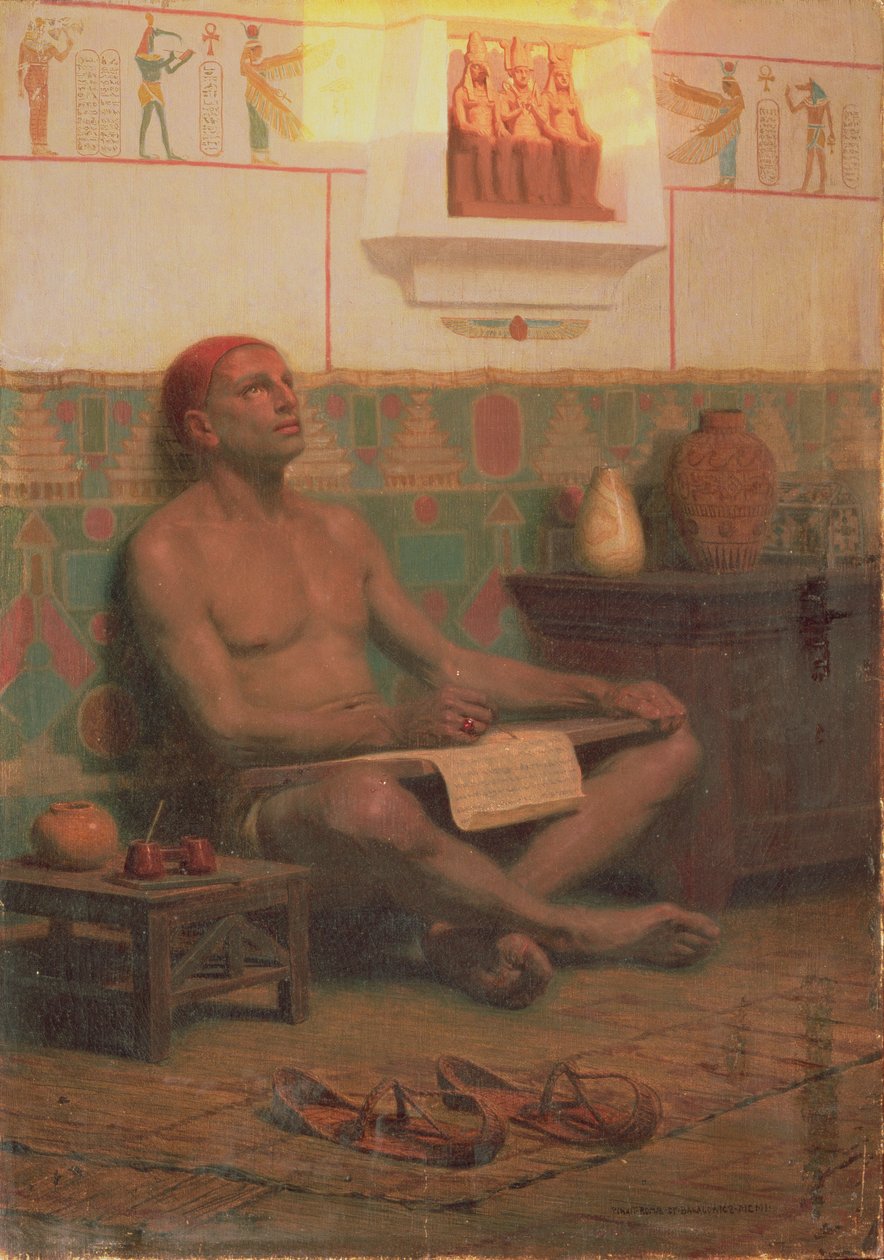 Królewski skryba Rah-Hotep autorstwa Stefan Vladislavovich Bakalowicz