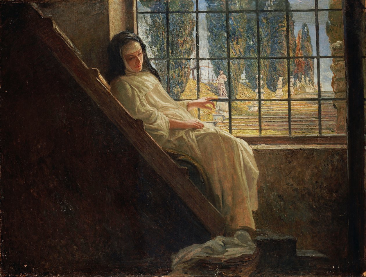 Cisza, Stefano Bersani (1872-1914), olej na płótnie autorstwa Stefano Bersani