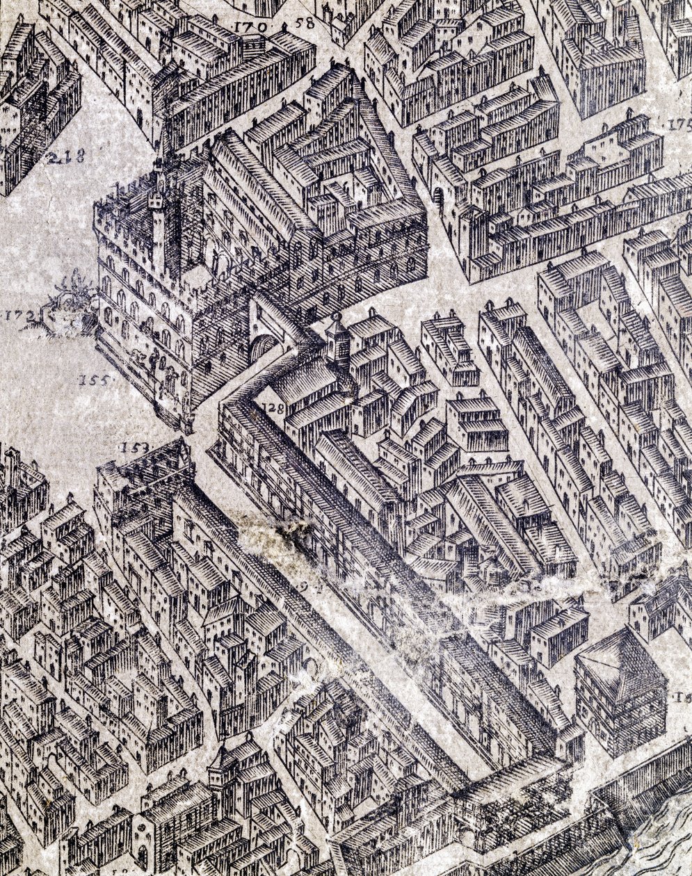 Mapa Florencji autorstwa Stefano Buonsignori