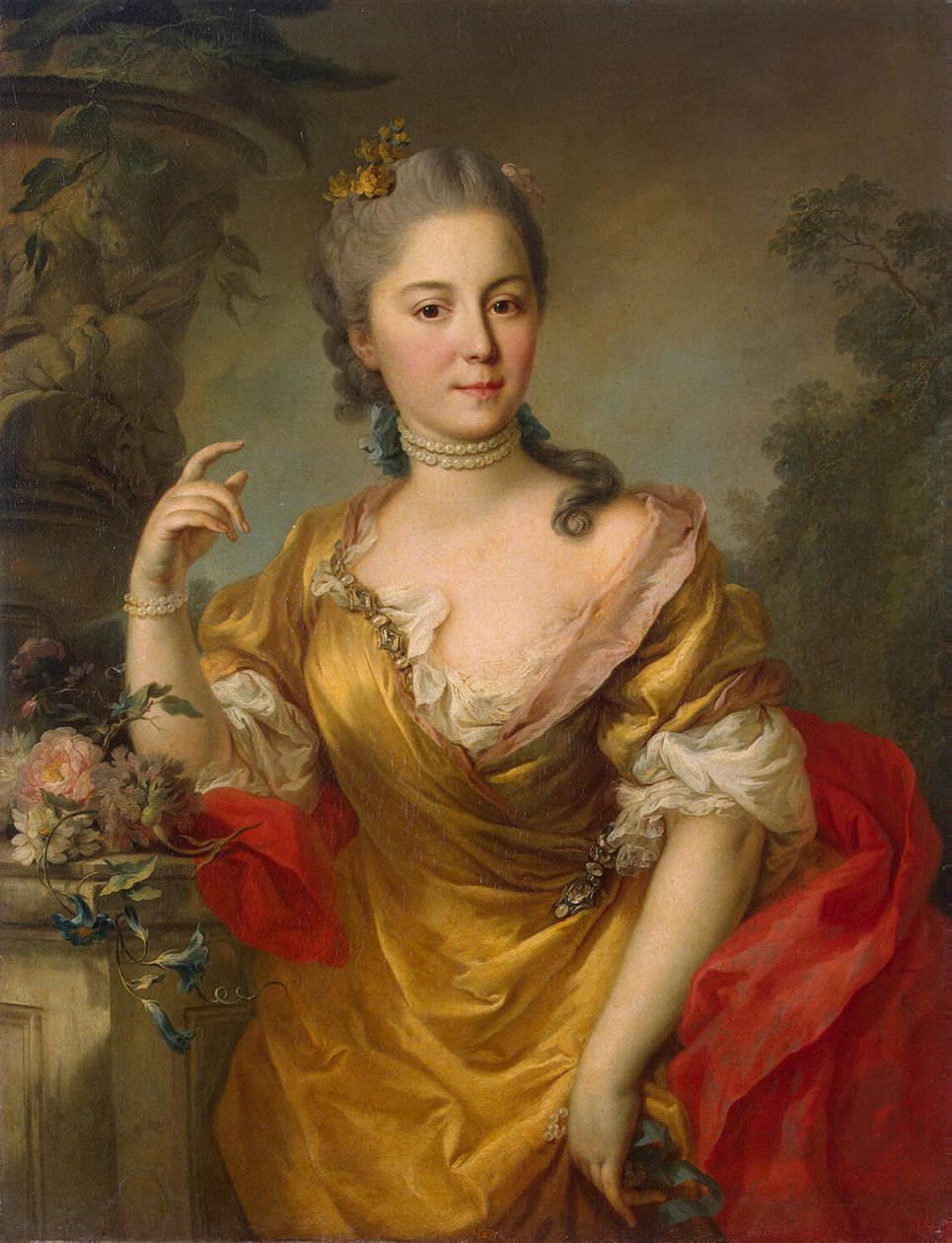 Portret hrabiny Anny Aleksandrownej Czernyszowej, 1764 autorstwa Stefano Torelli