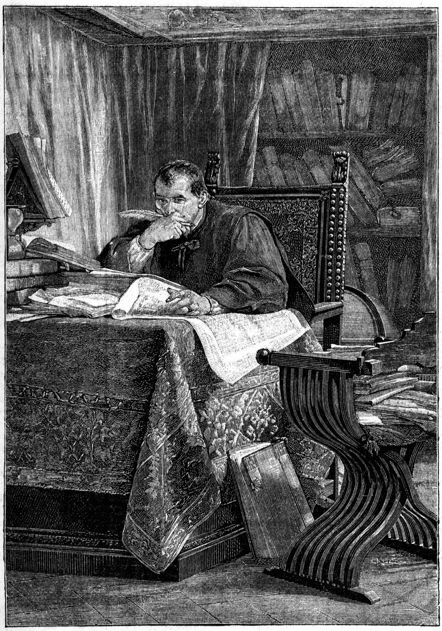 Portret Niccolo – Bernardo dei Machiavelli (Nicolas Machiavel autorstwa Stefano Ussi