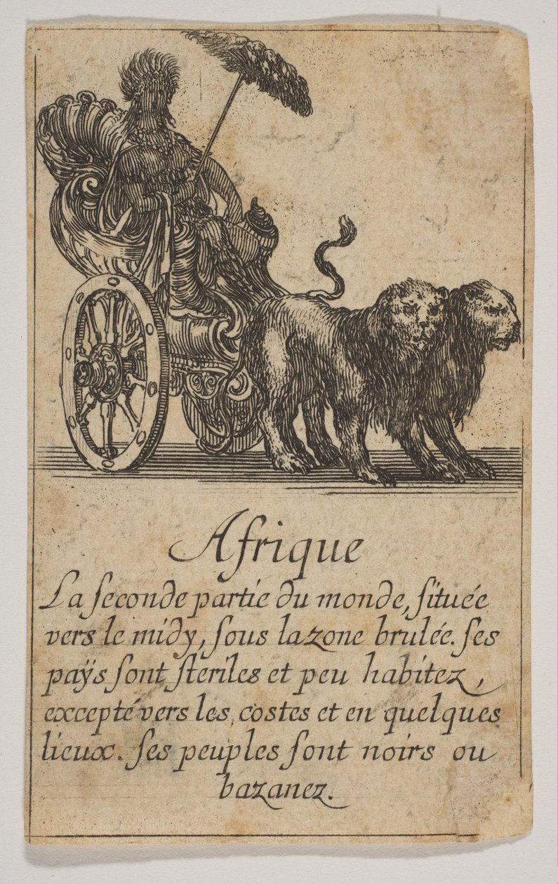 Afryka, 1644. autorstwa Stefano della Bella