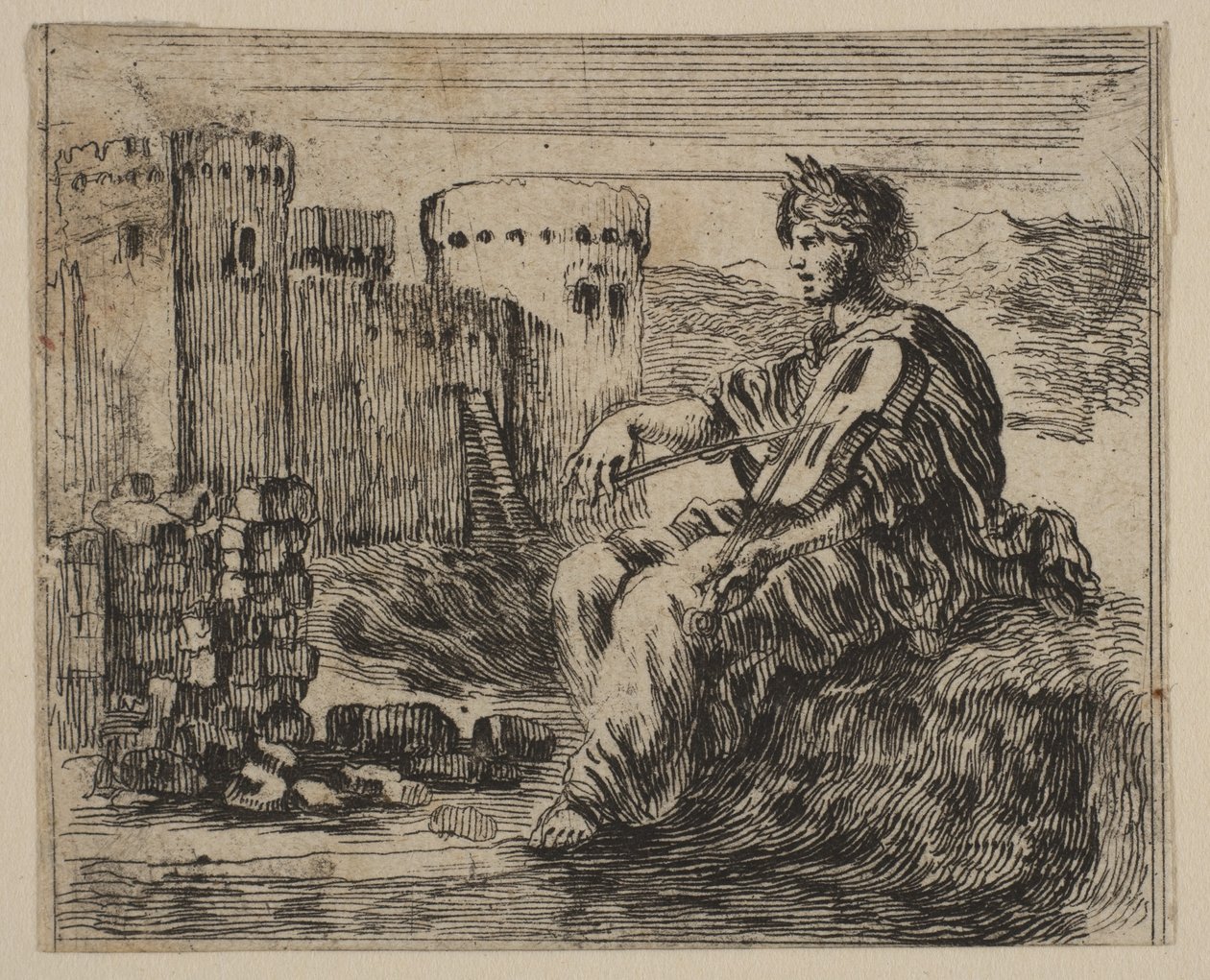 Amphion, z Game of Mythology Game of Mythology, 1644. autorstwa Stefano della Bella