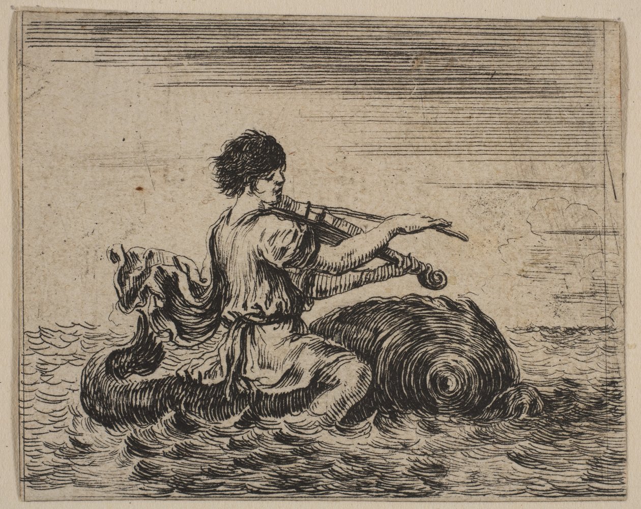 Arion, z Game of Mythology Game of Mythology, 1644. autorstwa Stefano della Bella