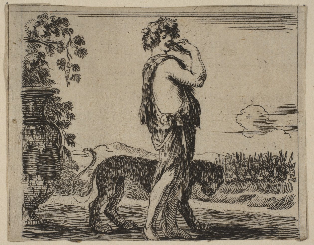 Bacchus, z Game of Mythology Game of Mythology, 1644. autorstwa Stefano della Bella
