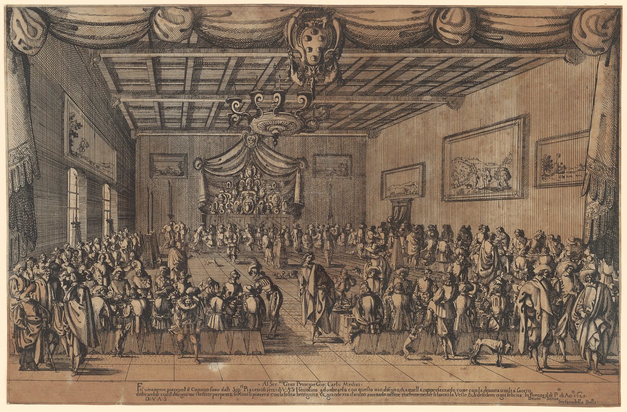 Bankiet Przyjemności autorstwa Stefano della Bella
