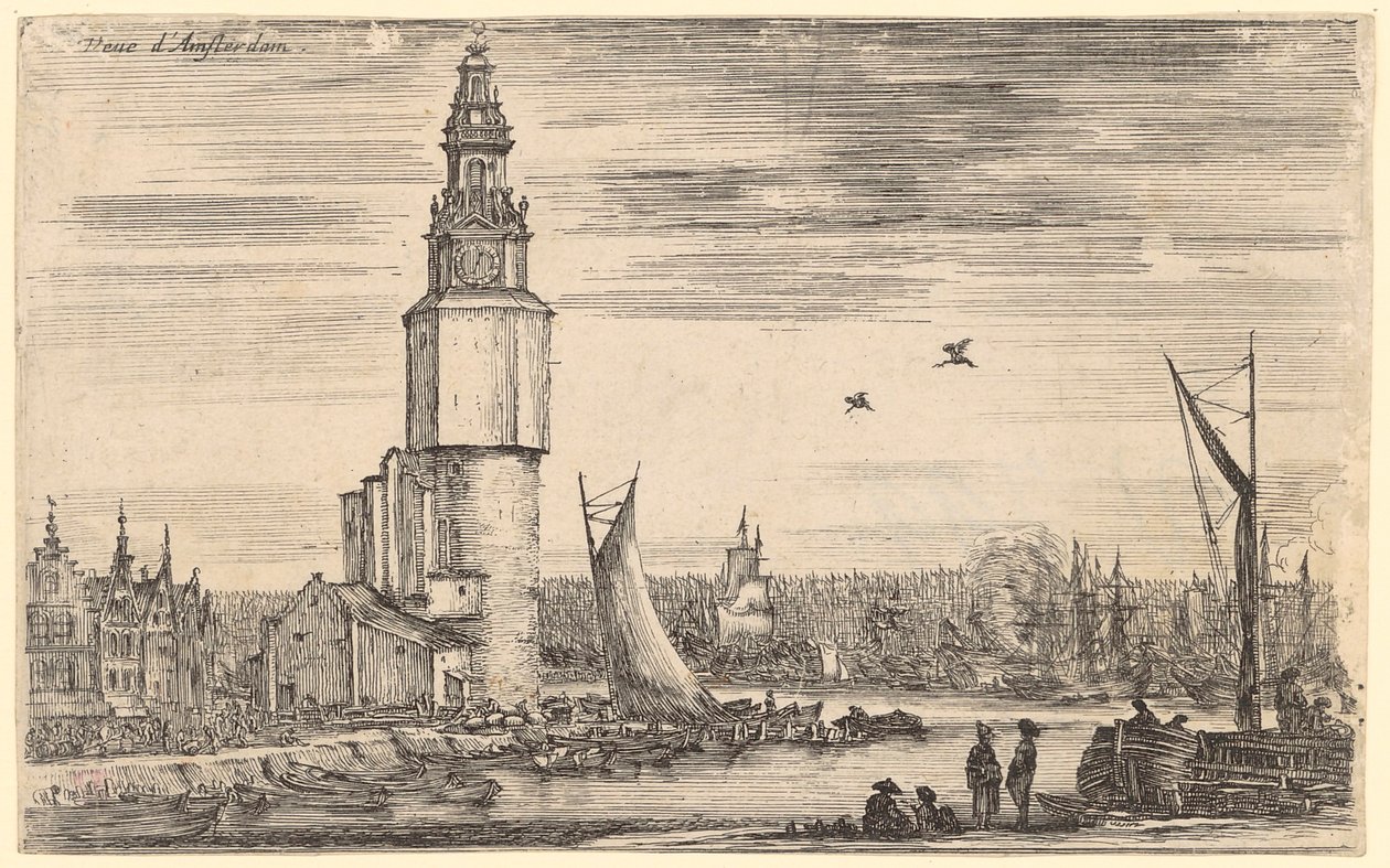 Widok na Amsterdam autorstwa Stefano della Bella