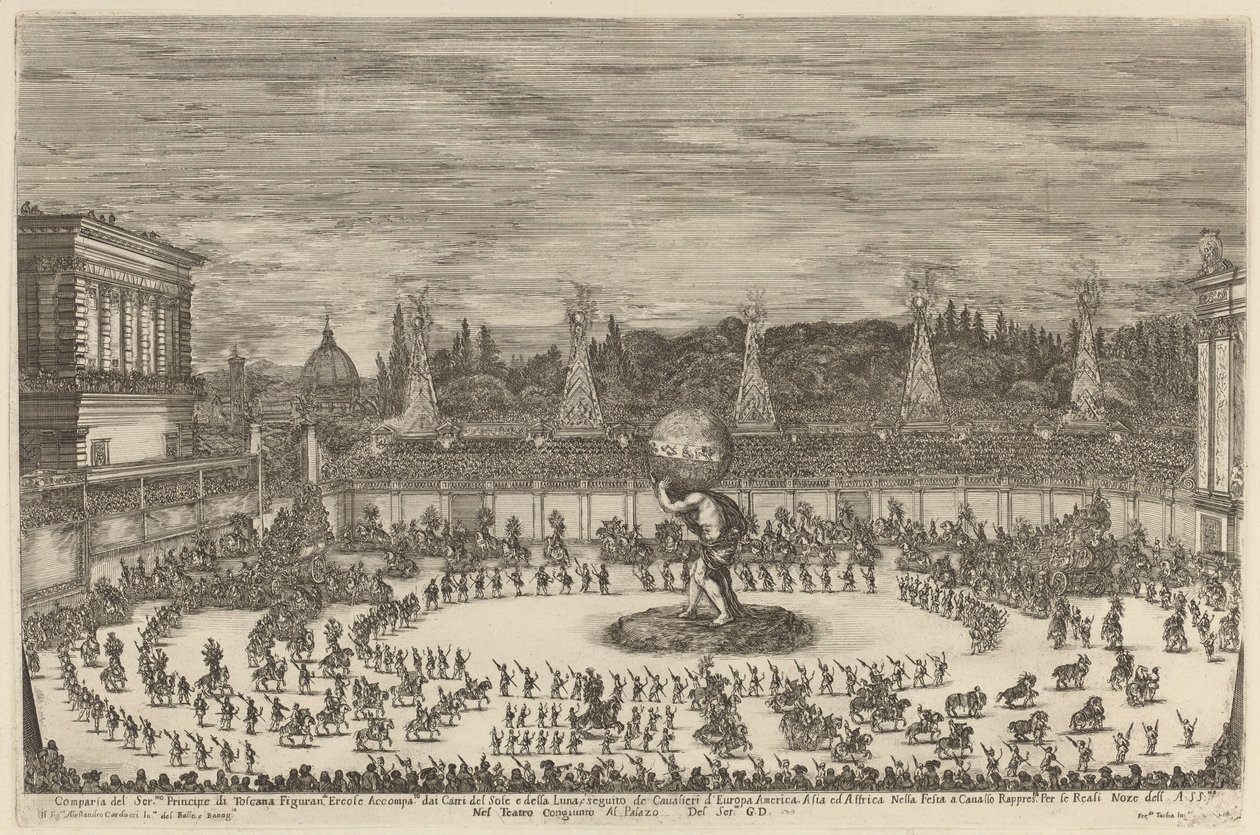 Wejście księcia Toskanii, 1661. autorstwa Stefano della Bella