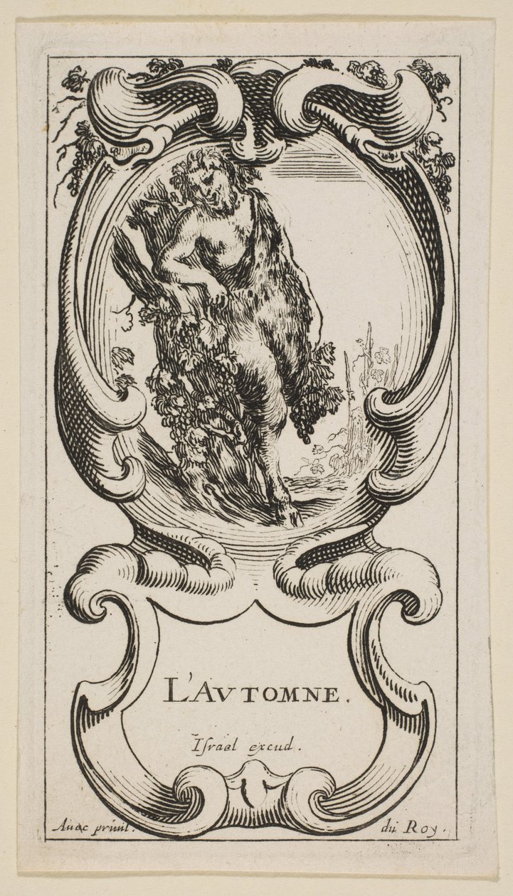 Jesień LAutomne, z Czterech pór roku, ca. 1641. autorstwa Stefano della Bella