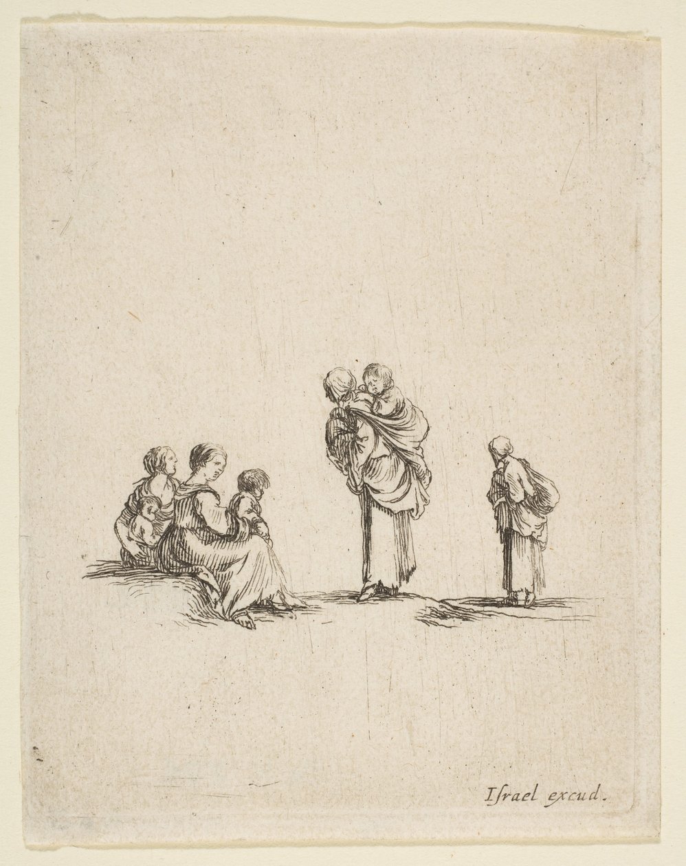 Cztery Żebraczki, ca. 1641. autorstwa Stefano della Bella