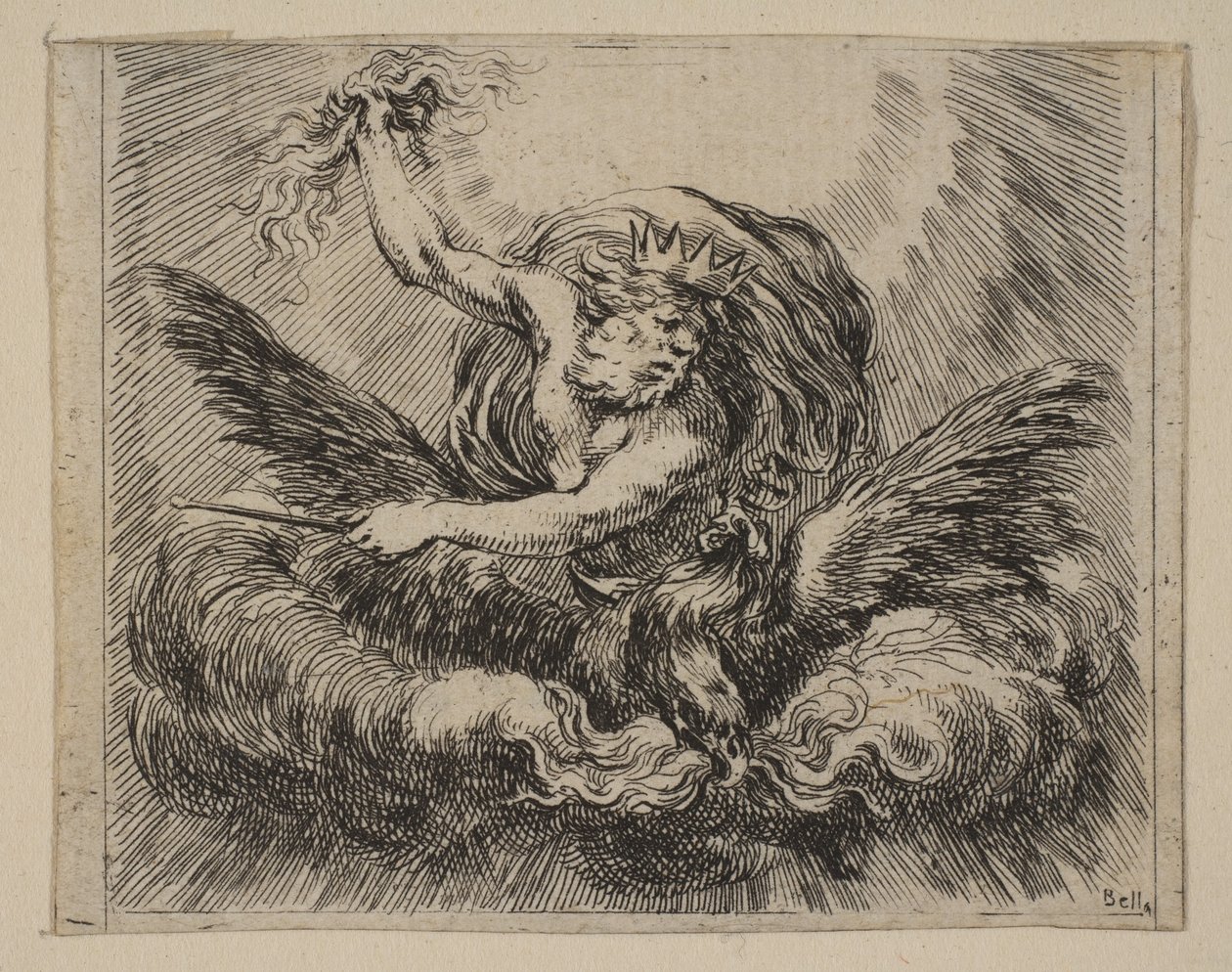 Jupiter, z Game of Mythology Game of Mythology, 1644. autorstwa Stefano della Bella