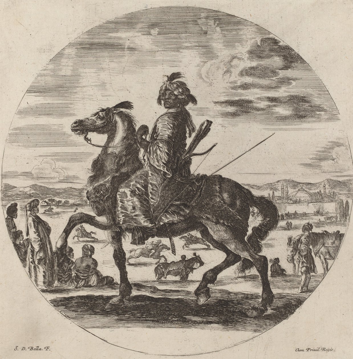 Kawaler Maurów. autorstwa Stefano della Bella