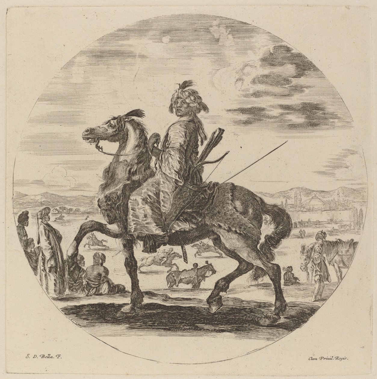 Kawaler Maurów. autorstwa Stefano della Bella