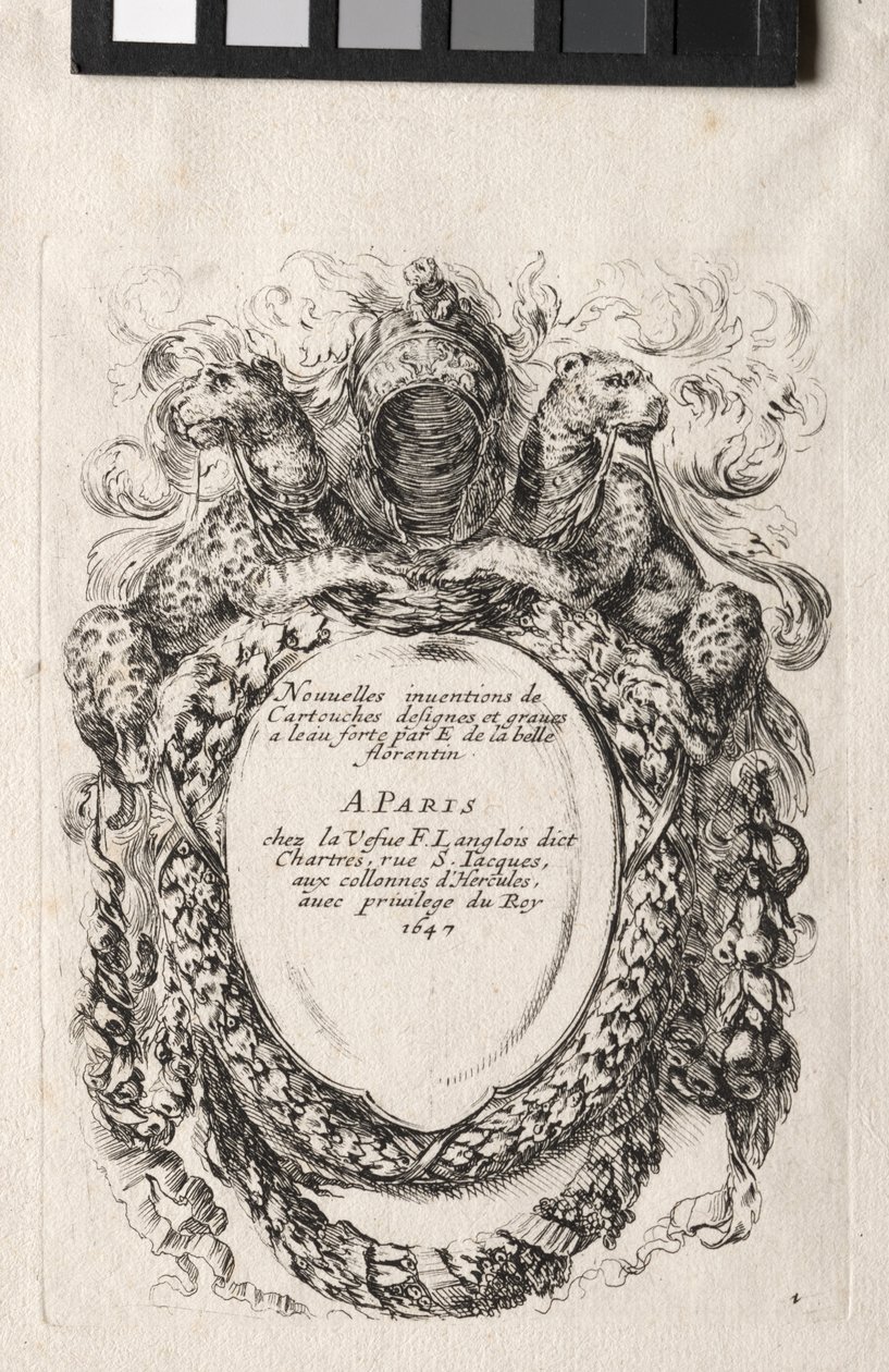 Nowy model kartusza, 1647. autorstwa Stefano della Bella