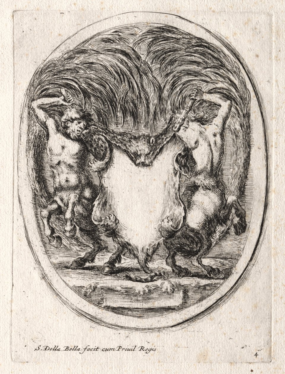 Nowy model kartusza, 1647. autorstwa Stefano della Bella