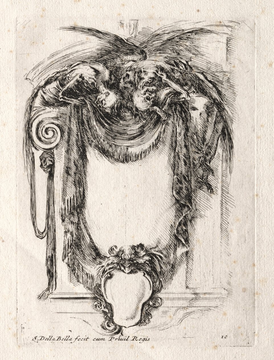 Nowy model kartusza, 1647. autorstwa Stefano della Bella