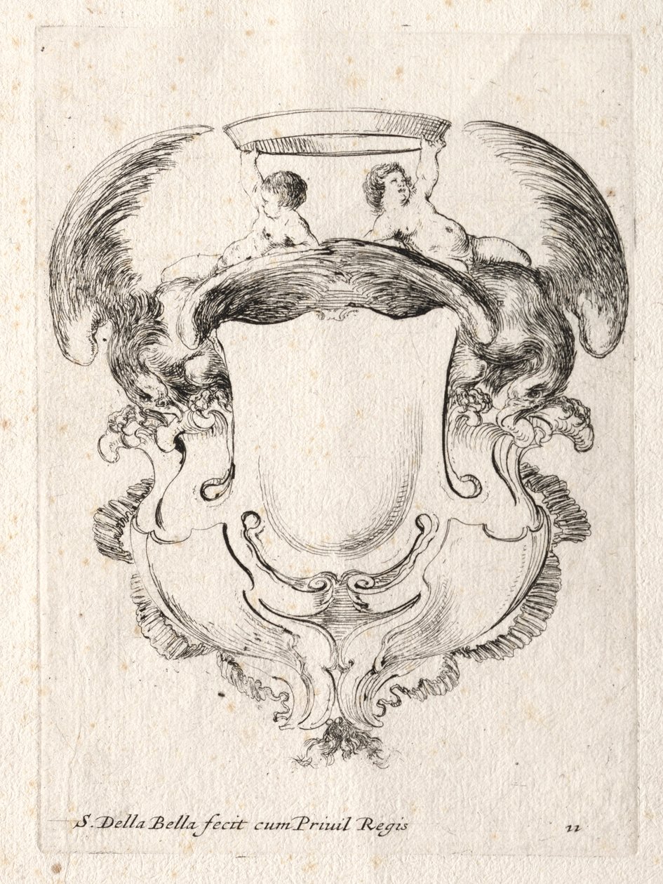 Nowy model kartusza, 1647. autorstwa Stefano della Bella