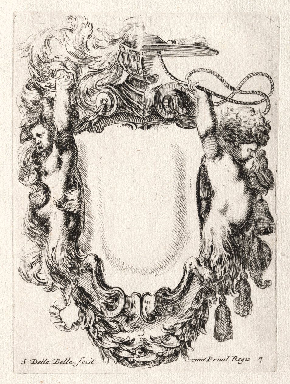 Nowy model kartusza, 1647. autorstwa Stefano della Bella