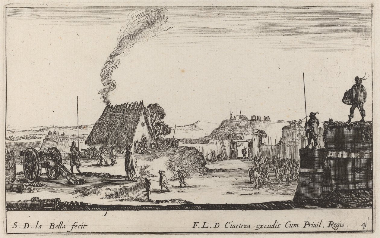 Żołnierz grający na bębnie, c. 1641. autorstwa Stefano della Bella