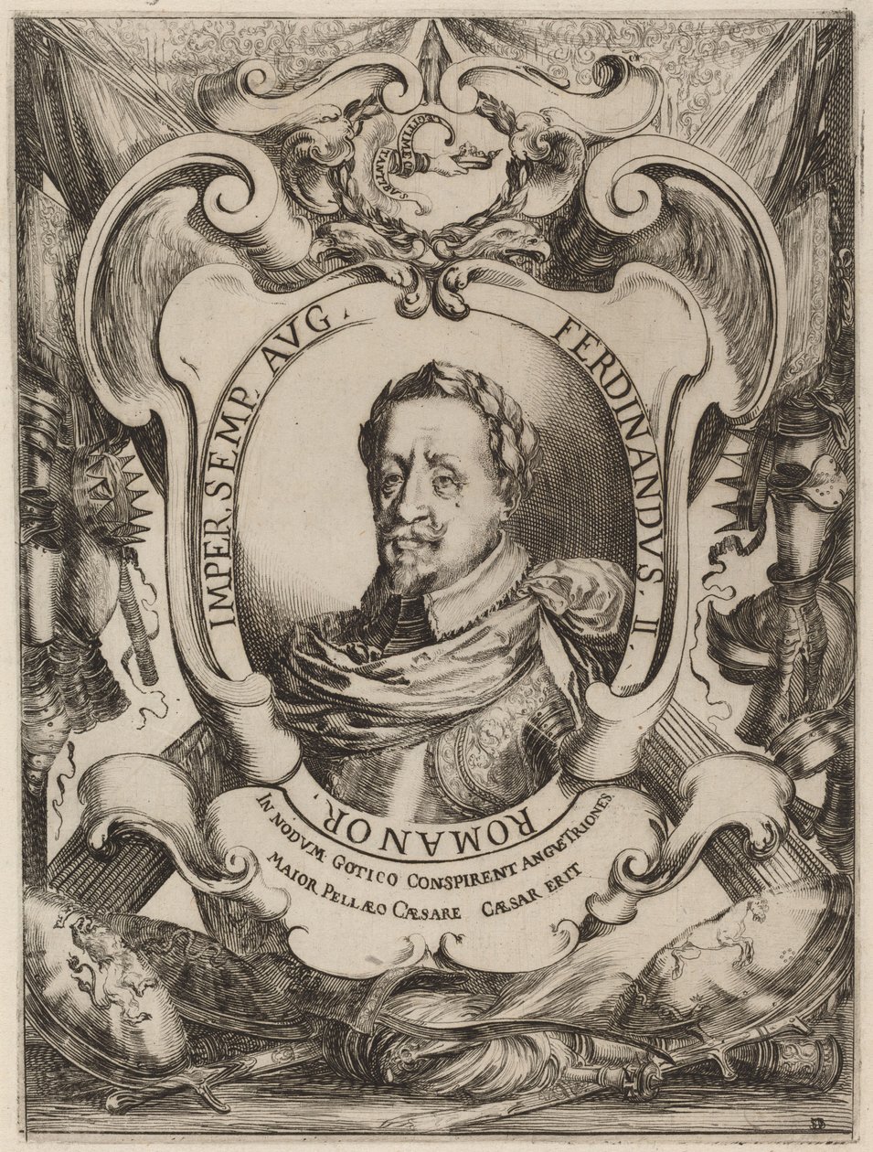 Cesarz Ferdynand II, 1637. autorstwa Stefano della Bella
