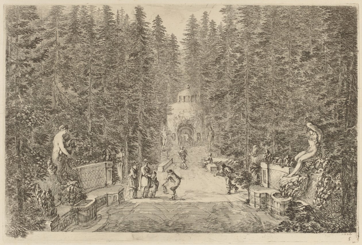 Strumień wody, prawdopodobnie 1653. autorstwa Stefano della Bella