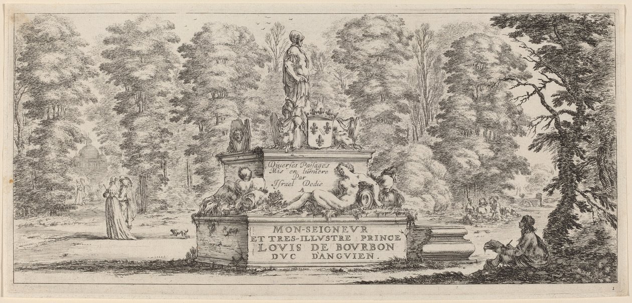 Strona tytułowa dla nurków, w roku 1647 lub wcześniej. autorstwa Stefano della Bella