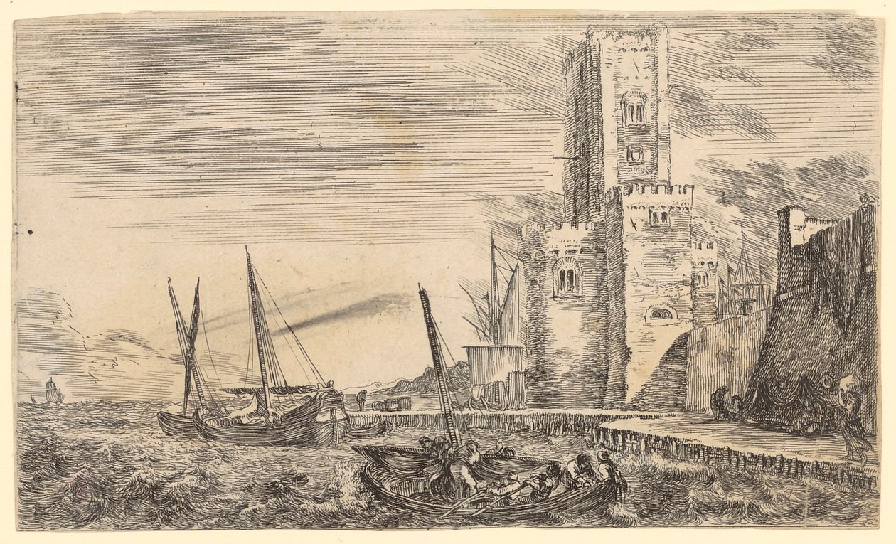 Wieża w Calais autorstwa Stefano della Bella