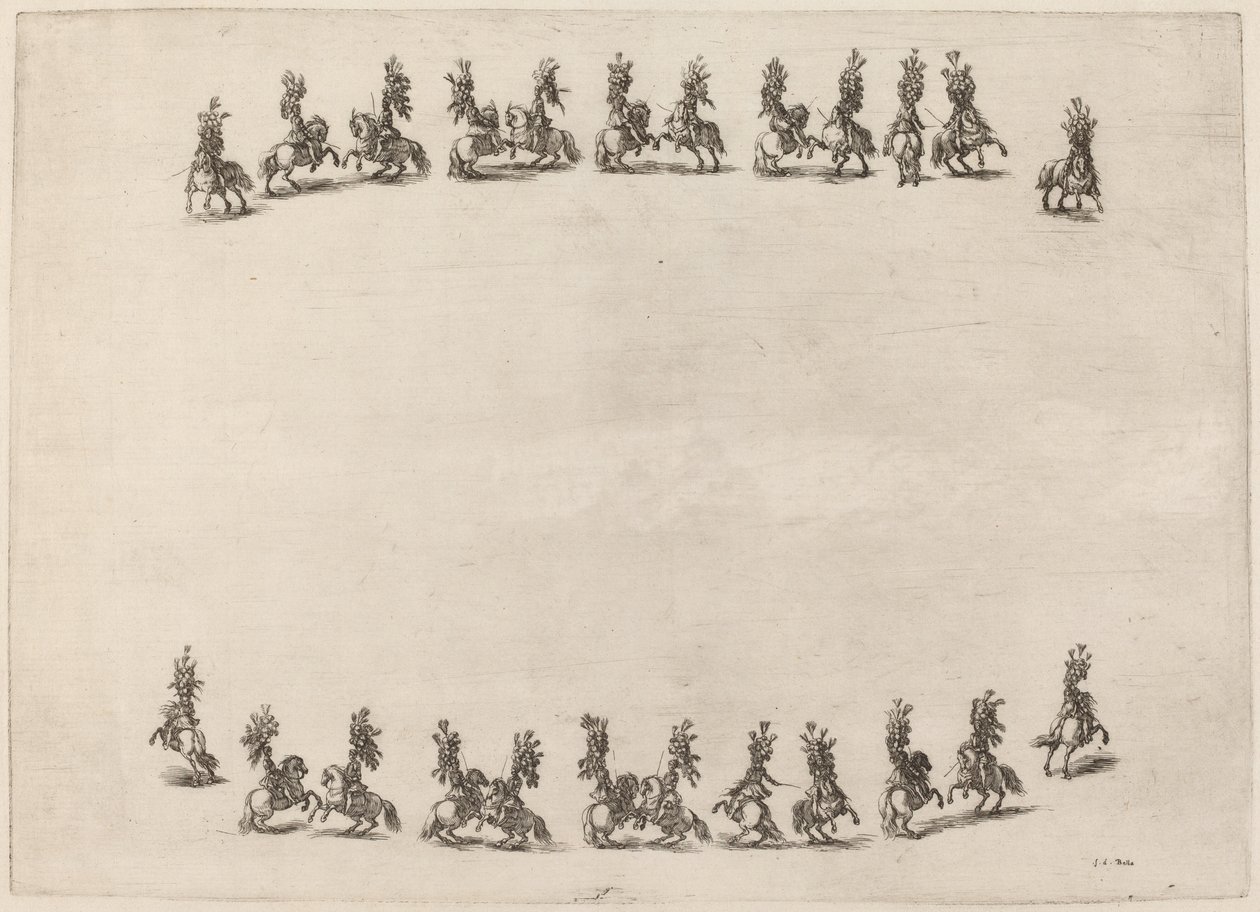 Dwudziestu czterech kawalerzystów, 1652. autorstwa Stefano della Bella