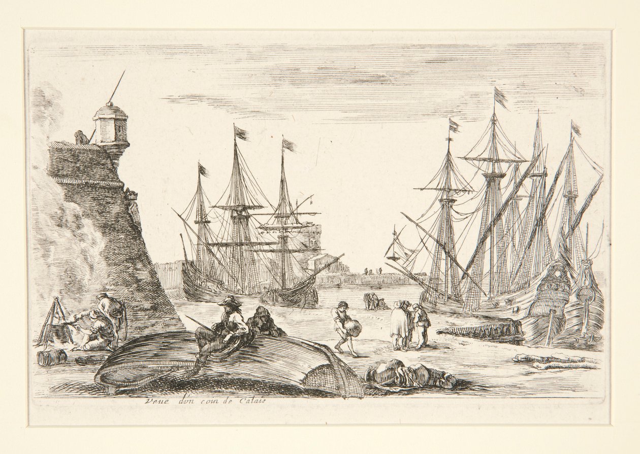 Widok na róg Calais (Vue d autorstwa Stefano della Bella