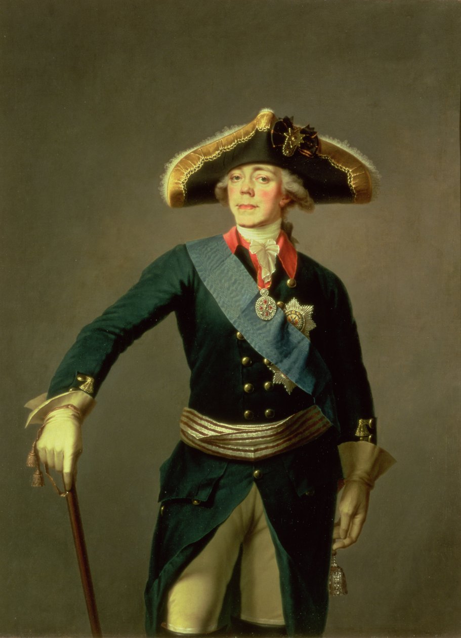 Portret Pawła I, 1796-7 autorstwa Stepan Semenovich Shchukin