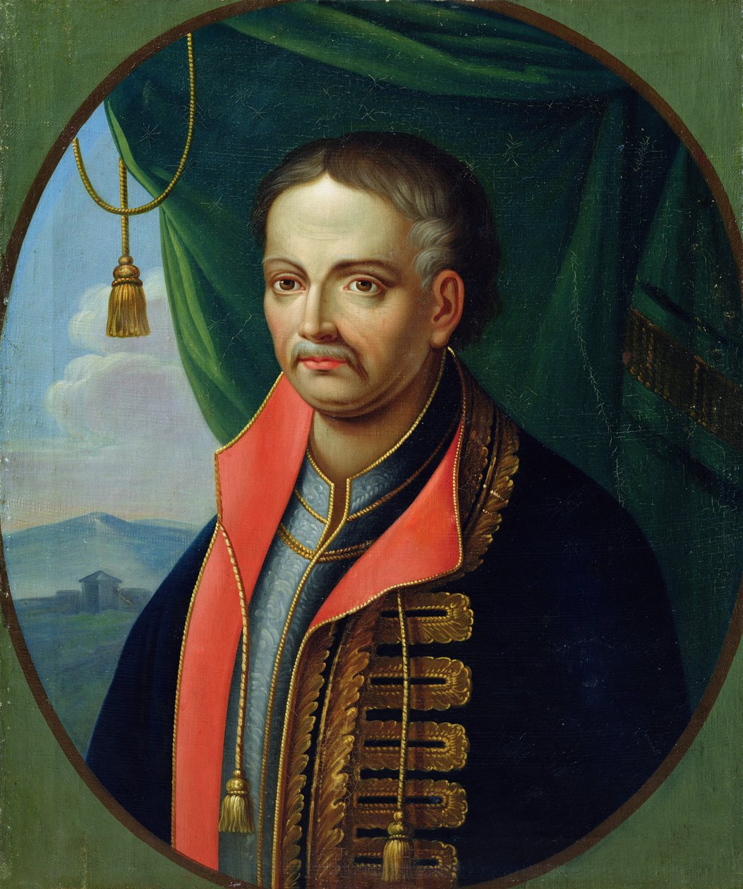 Portret Iwana Mazepy, hetmana kozaków ukraińskich autorstwa Stepan Zemlykov