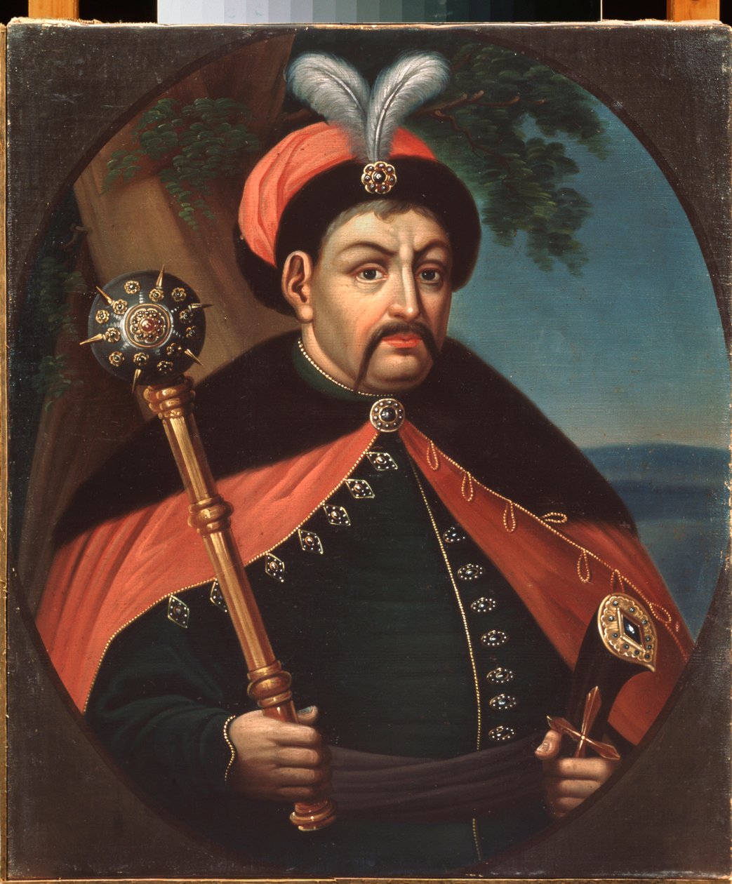 Portrait du hetman (dowódca) Kozak Ukrainy Bohdan Chmielnicki (1595-1657) (Portret hetmana kozackiego Ukrainy Bohdana Khelmytsky