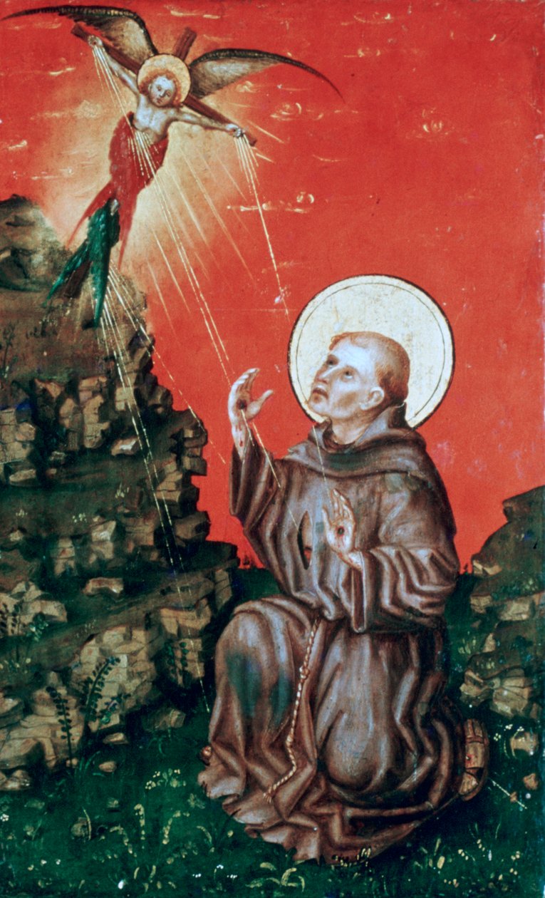 Stygmaty św. Franciszka, ok. 1430-1451 autorstwa Stephan Lochner