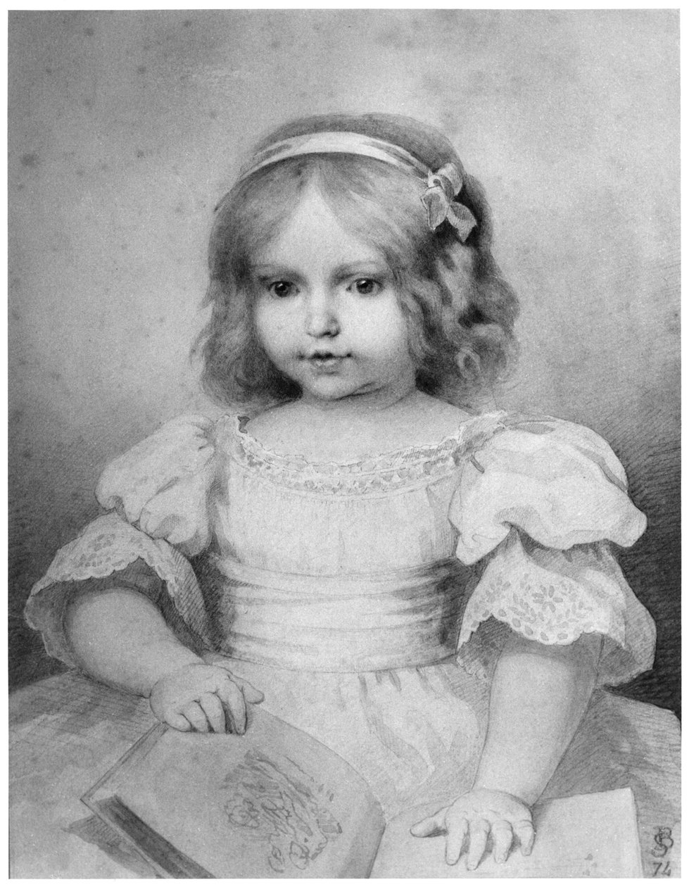 Colette w wieku 18 miesięcy, 1875 (mc) autorstwa Stephane Baron