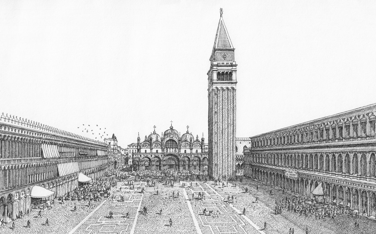 Piazza San Marco, Wenecja, dziś autorstwa Stephen Conlin