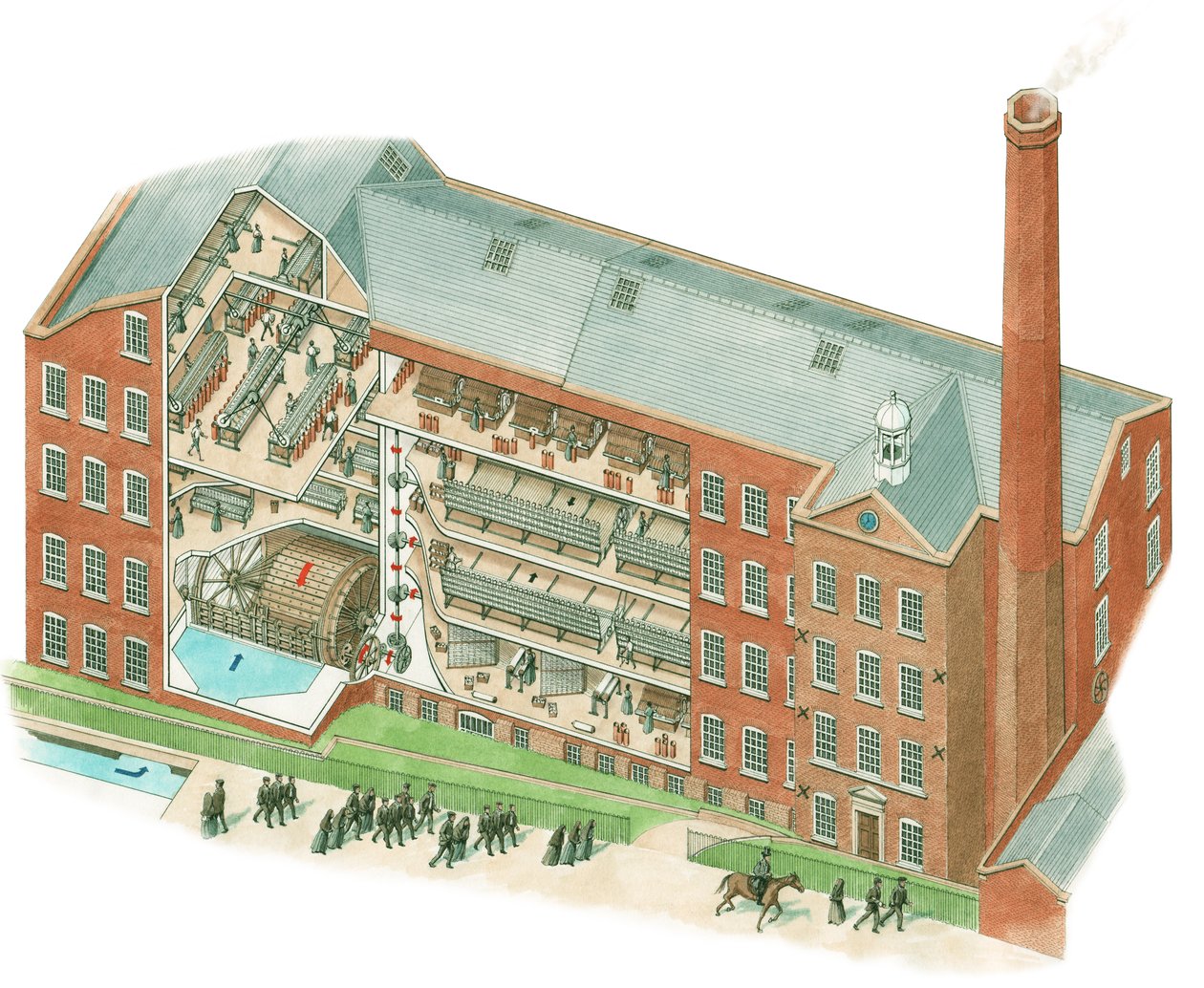 Quarry Bank Mill, Styal, Cheshire autorstwa Stephen Conlin