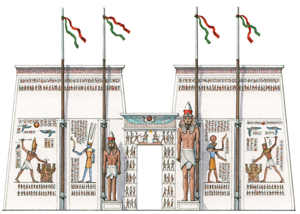 10. pylon, Karnak, Egipt autorstwa Stephen Conlin